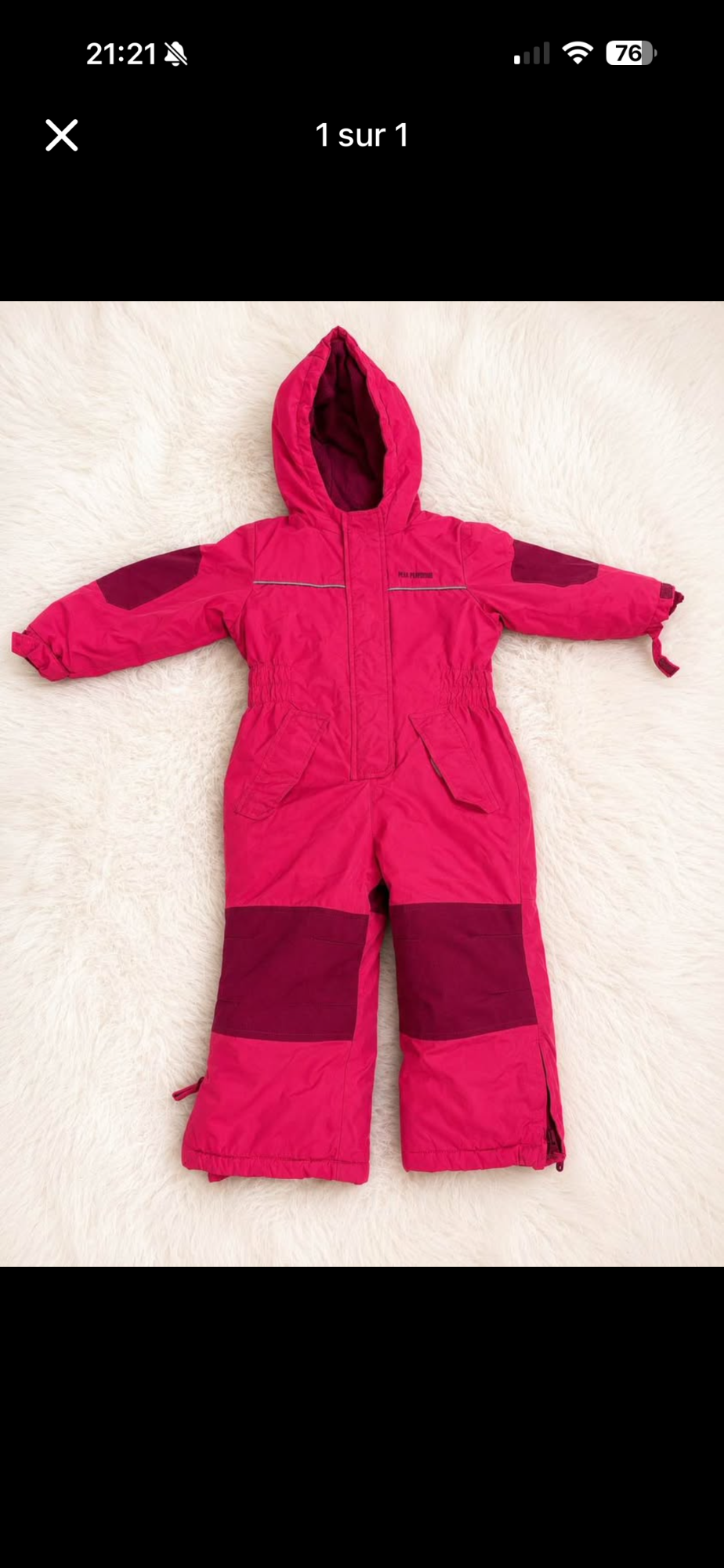 Manteau de neige 4ans